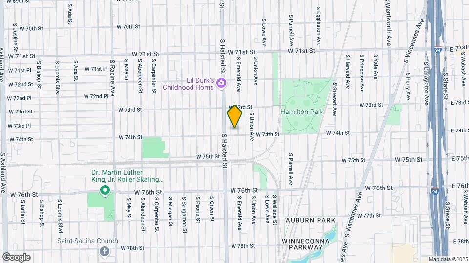 7354 S Emerald Ave Map and Location Details