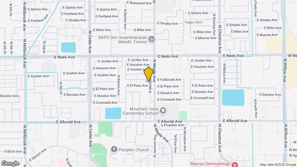 1892 E El Paso Ave Map and Location Details