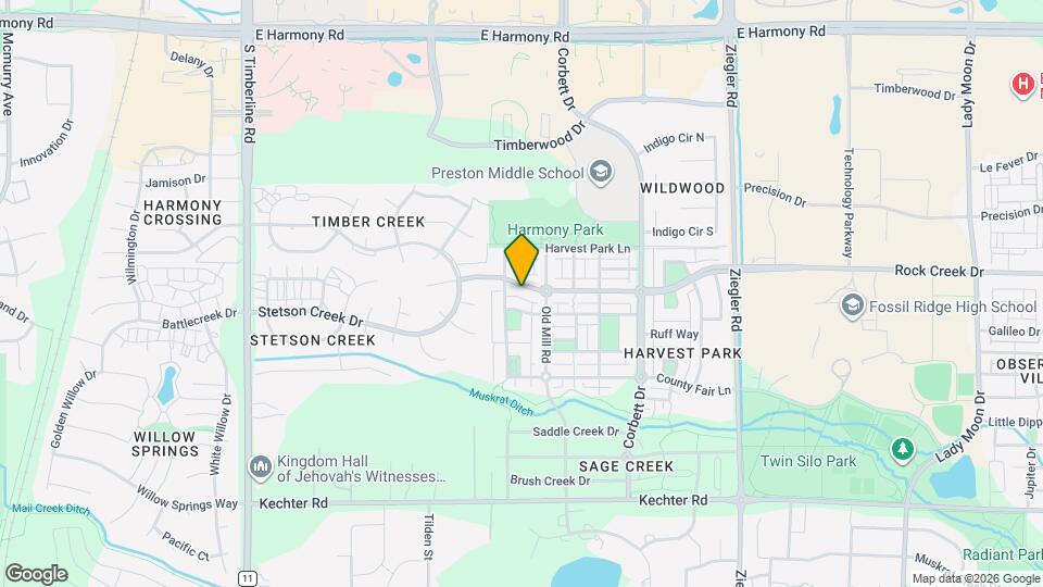 2621 Rock Creek Dr Map and Location Details
