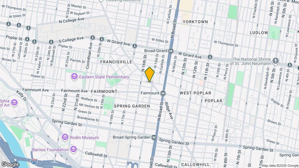 1502 Brown St Map and Location Details
