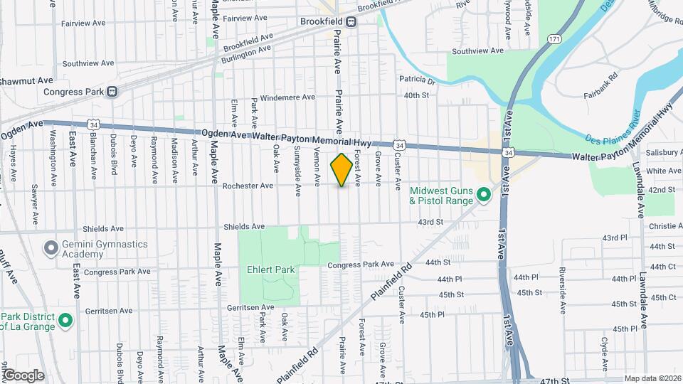 4209 Prairie Ave Mapa y Detalles de la Ubicación