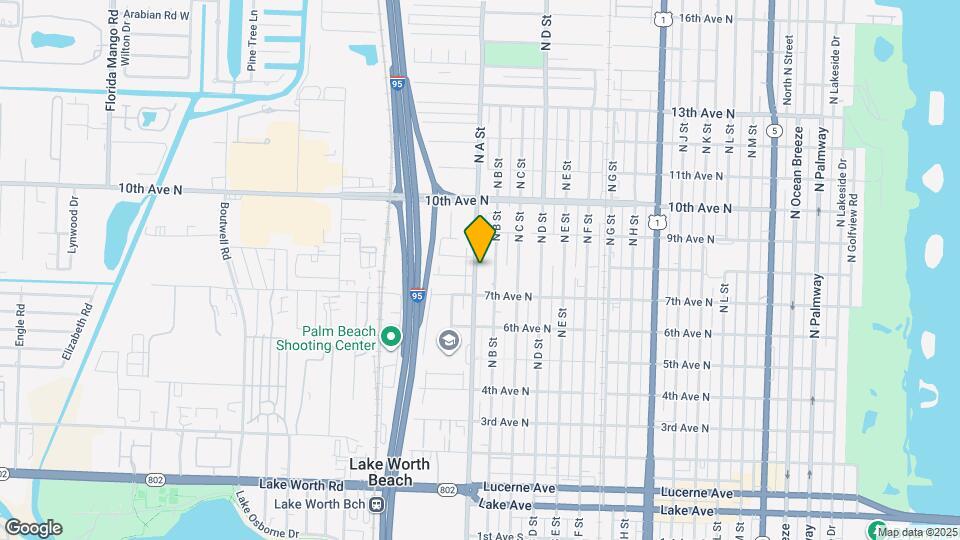 726 N A St Map and Location Details