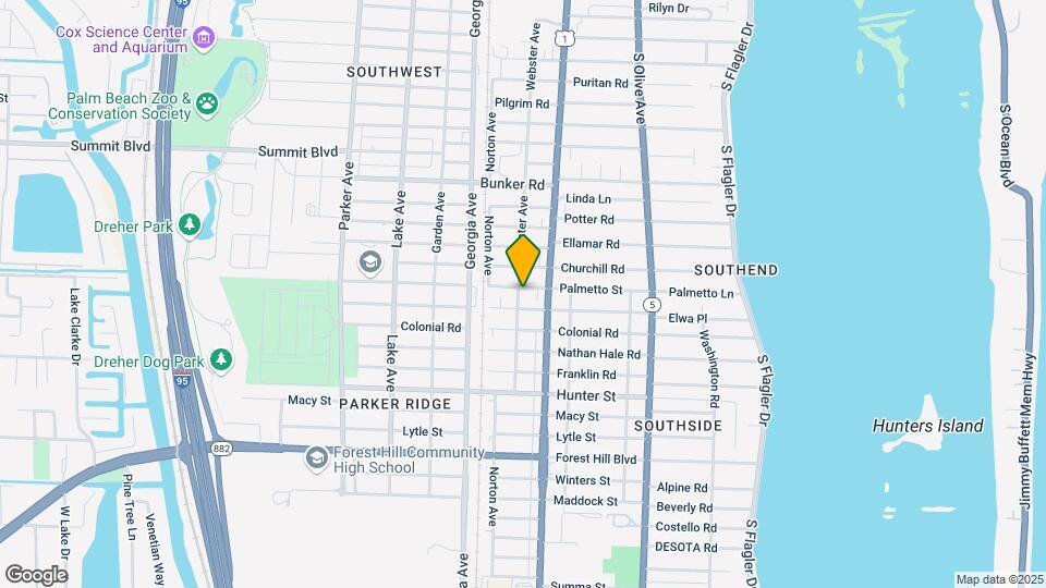 428 Palmetto St Map and Location Details