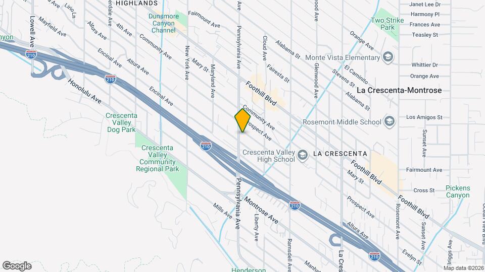 4310 Pennsylvania Ave Map and Location Details