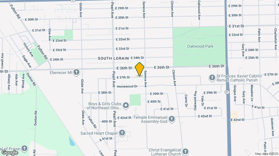 1882 E 37th St Map and Location Details