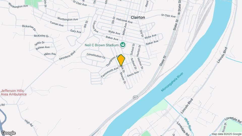 855 Vankirk St Map and Location Details