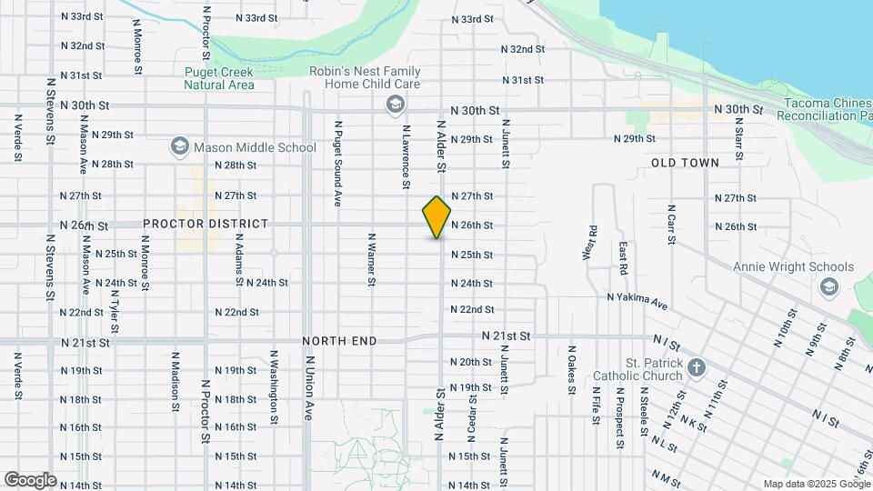 2506 N Alder St, Unit A Map and Location Details