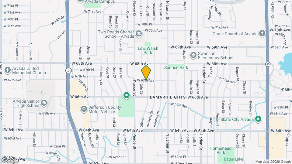 6722 W 67th Ave Map and Location Details