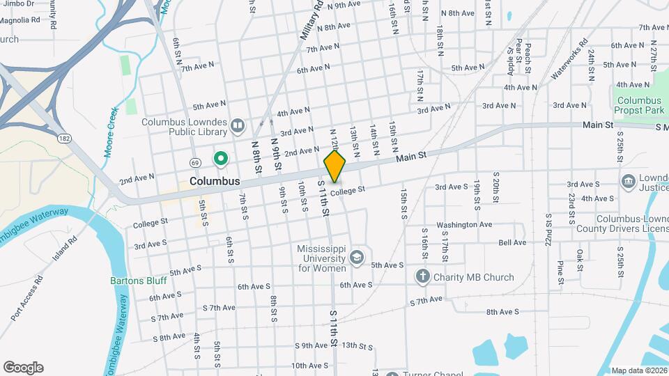 1119 College St Map and Location Details