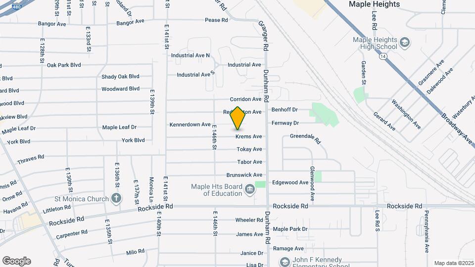 14817 Krems Ave Map and Location Details