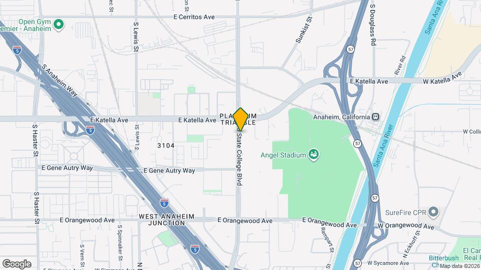 1818 Platinum Triangle Map and Location Details