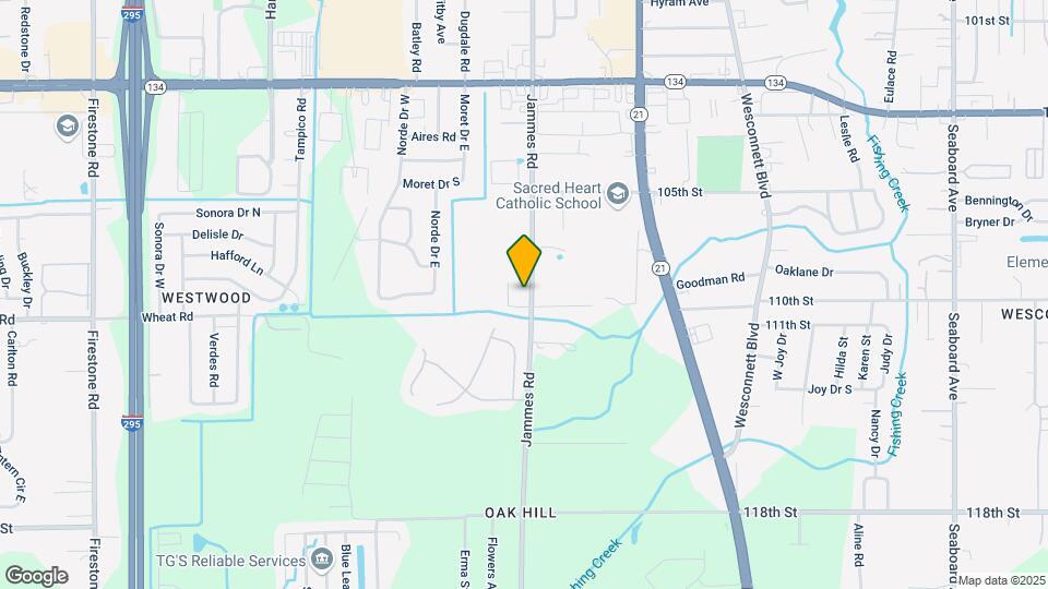 5936 Jammes Rd Map and Location Details