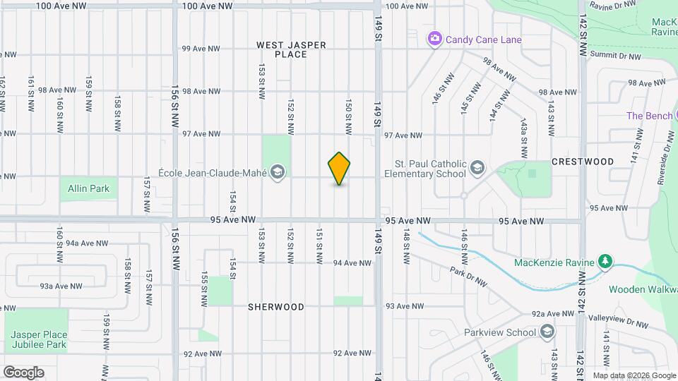 9540-9150 150 St NW Map and Location Details