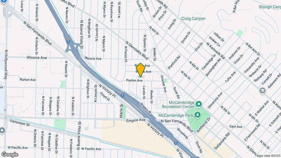 1915 Peyton Ave, Unit A Map and Location Details