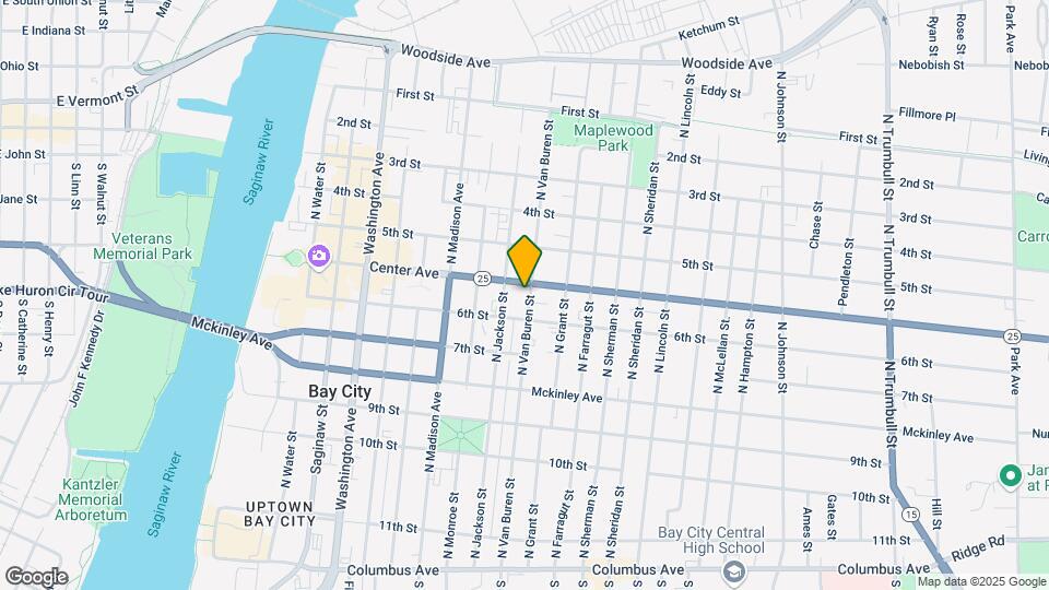 814 Center Ave Map and Location Details