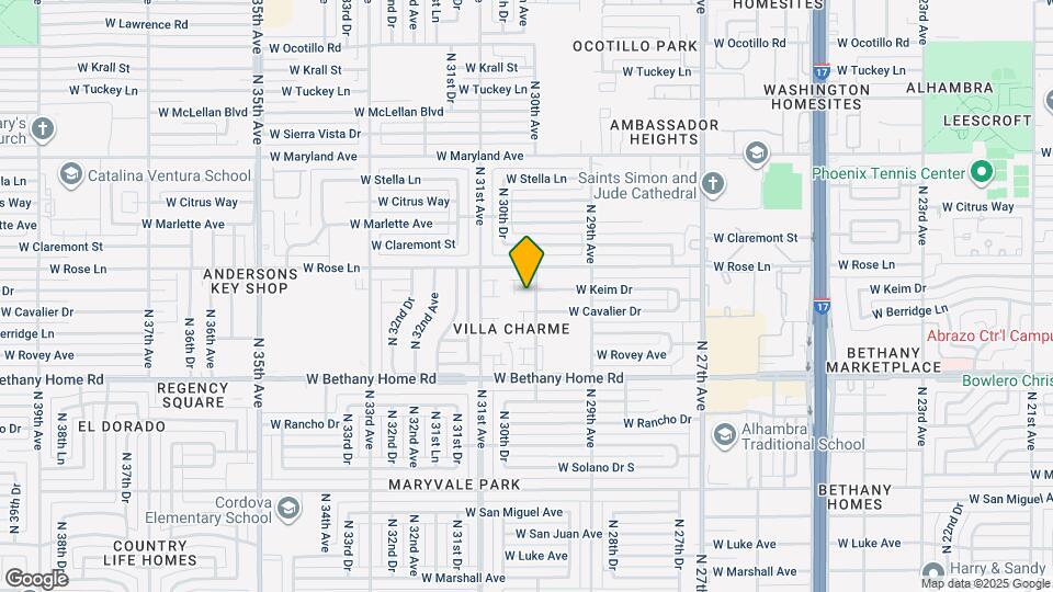 6134 N 30th Ave Map and Location Details