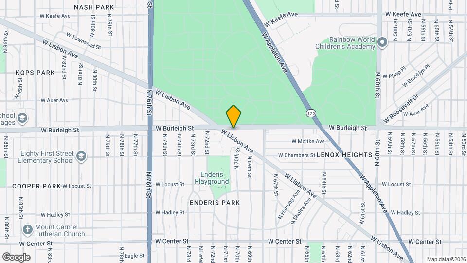 7019 W Burleigh St Map and Location Details