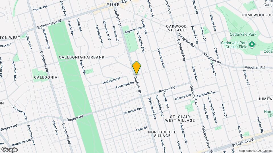 2099 Dufferin St Map and Location Details