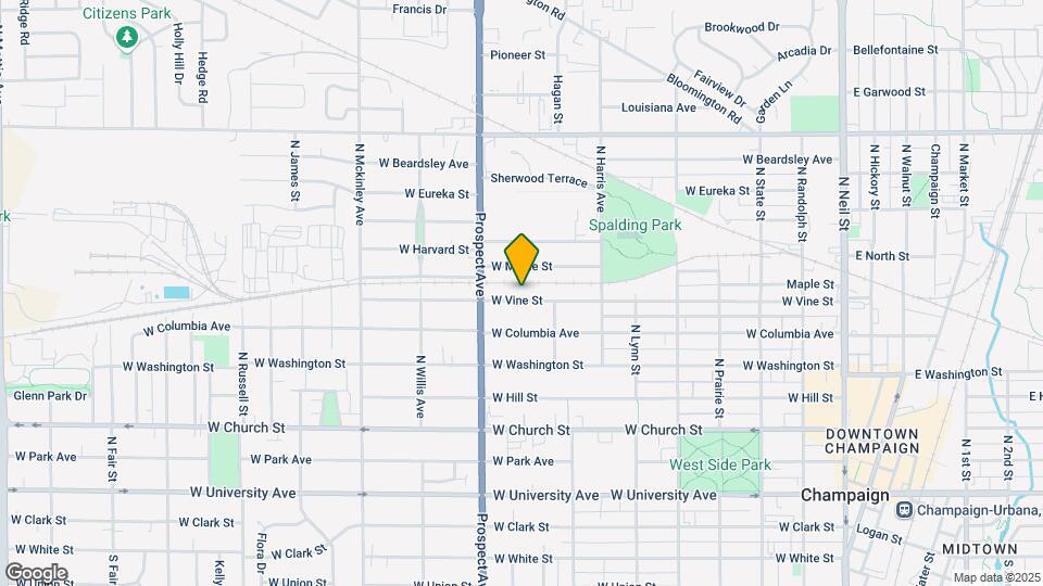 814 W Vine St Mapa y Detalles de la Ubicación