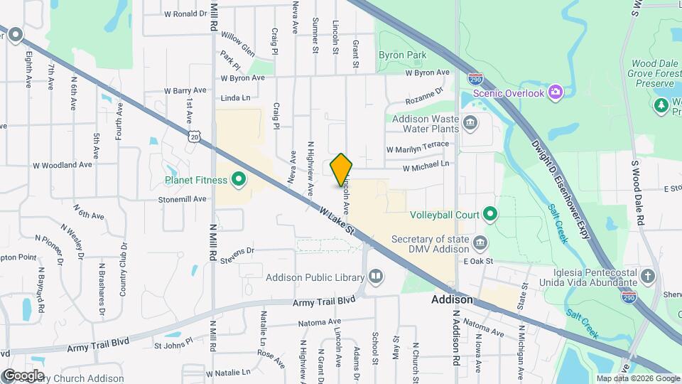 516 N Lincoln Ave Mapa y Detalles de la Ubicación