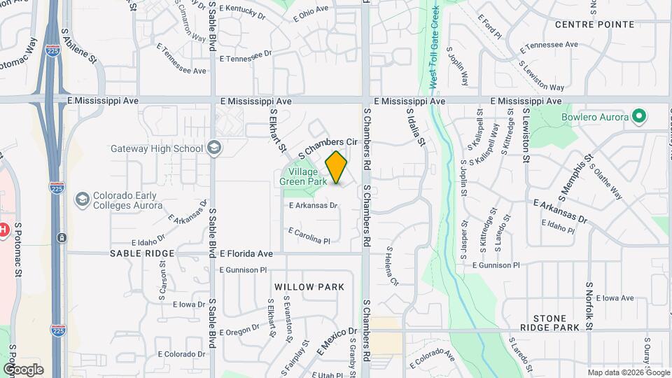 15138 E Louisiana Dr Map and Location Details