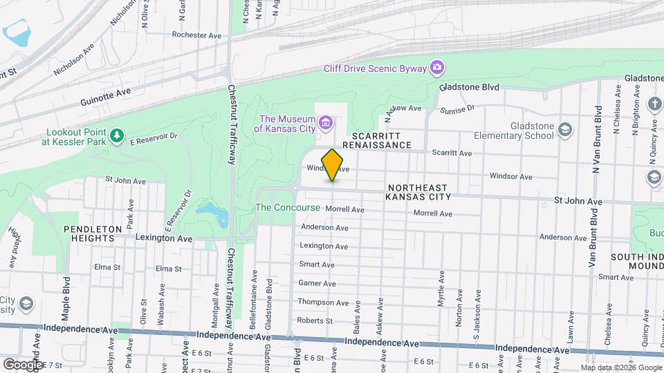 106 N Indiana Ave Map and Location Details