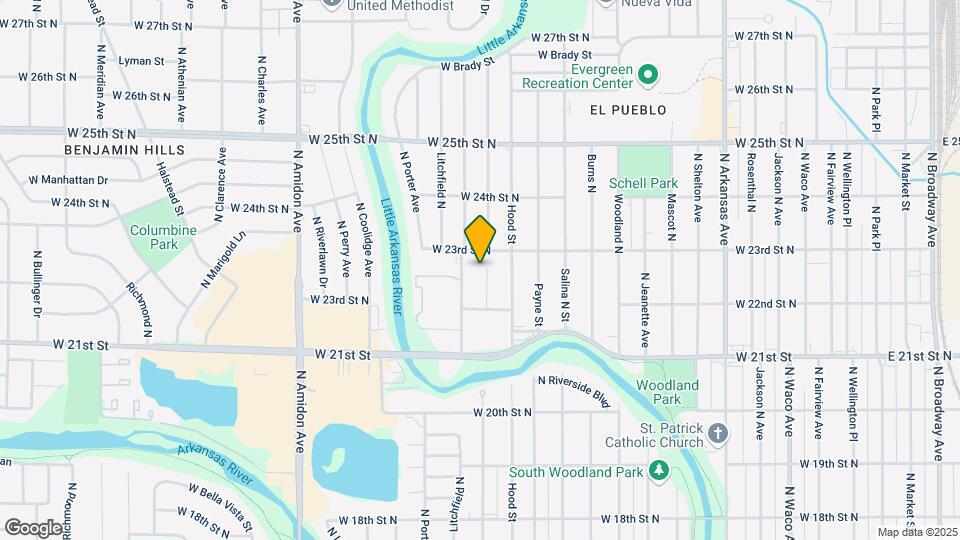 2363 N Garland Ave Map and Location Details