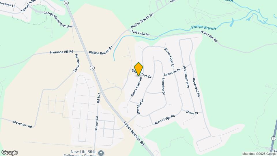 24912 Rivers Edge Rd Map and Location Details