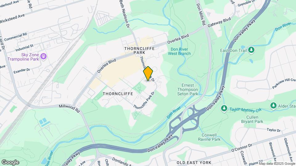 56 Thorncliffe Park Dr Map and Location Details