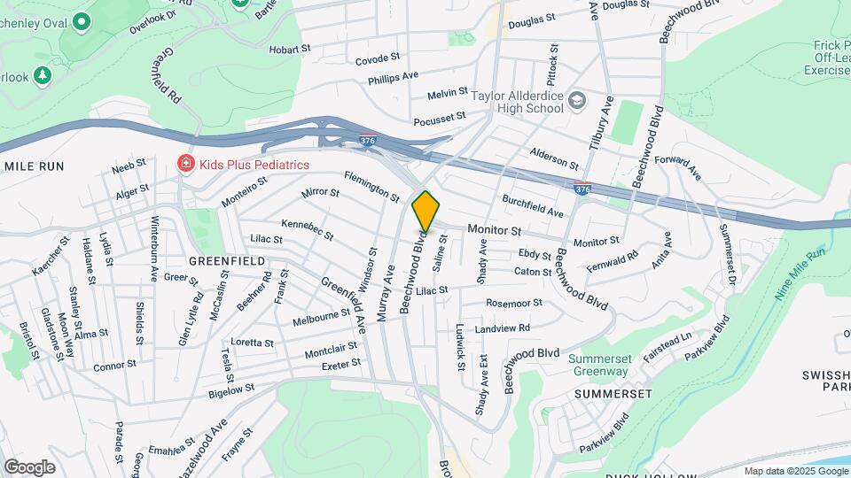 3584 Beechwood Blvd Map and Location Details