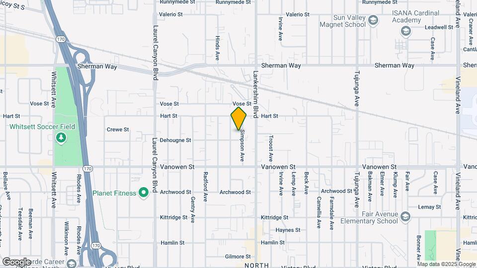 6919 Simpson Ave Map and Location Details