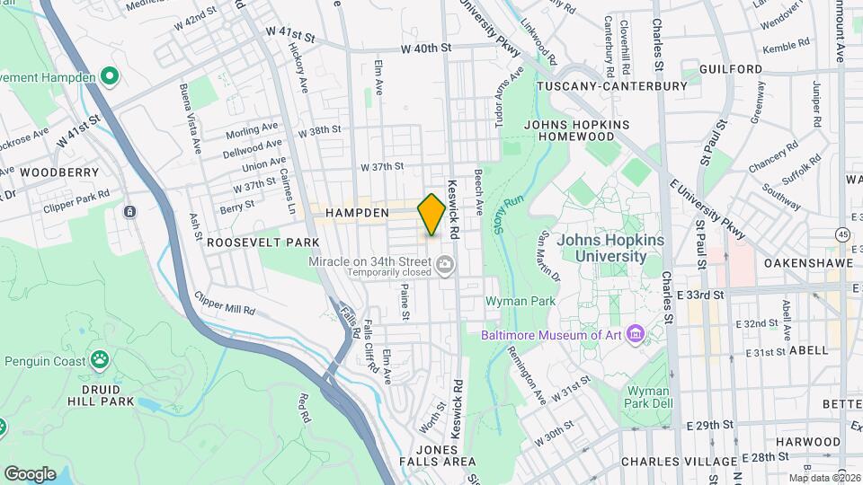 3501 Chestnut Ave Map and Location Details