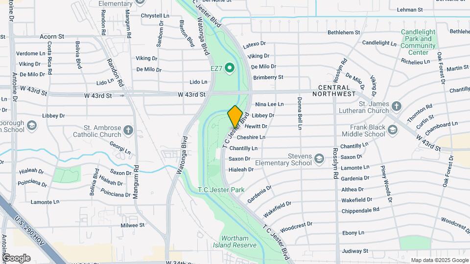 4238 T C Jester Blvd Mapa y Detalles de la Ubicación