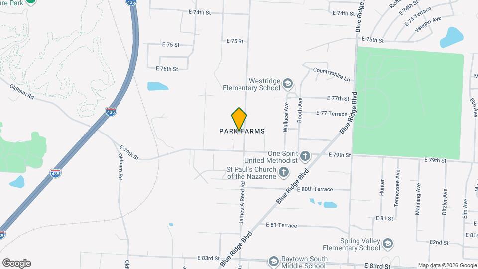 7838 James A Reed Rd, Unit 1210 Map and Location Details