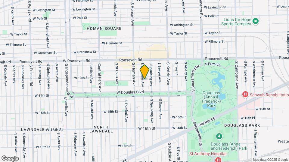 1311 S Christiana Ave Mapa y Detalles de la Ubicación