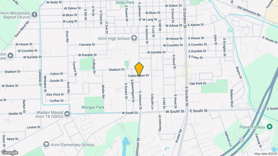 1324 S Johnson St Map and Location Details