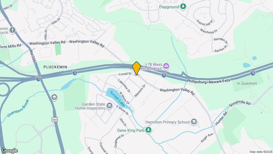 1016 Washington Valley Rd Map and Location Details