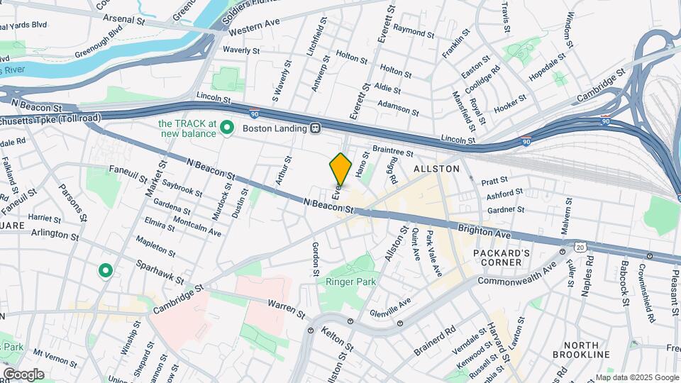 1 Clevemont Ave, Unit B Map and Location Details