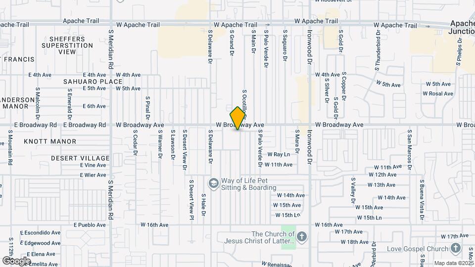 908 S Ocotillo Dr Map and Location Details