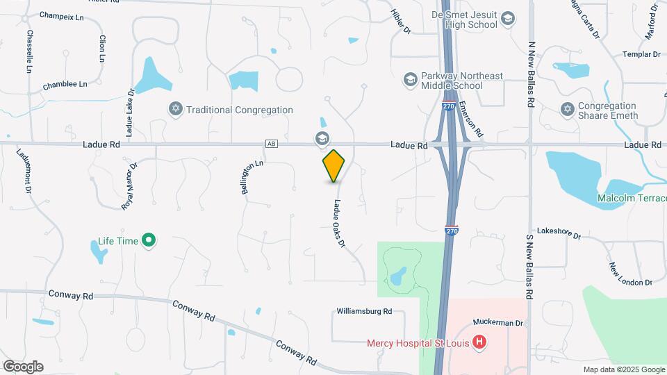 139 Ladue Oaks Dr Map and Location Details