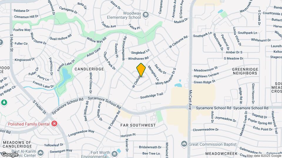 7221 W Cleburne Rd Map and Location Details