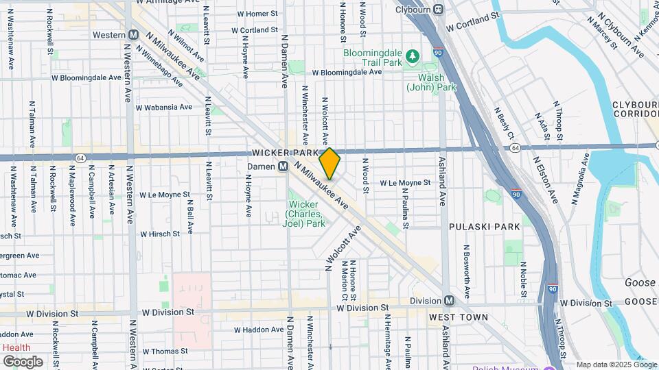 1505 N Milwaukee Ave Map and Location Details