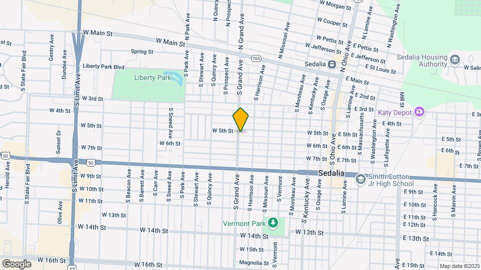501 S Grand Ave Map and Location Details