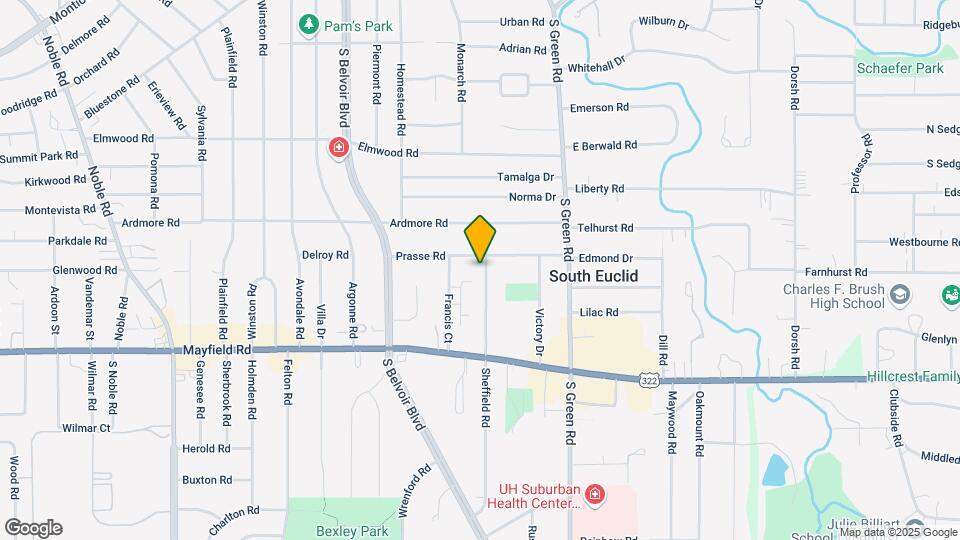 1340 Sheffield Rd Map and Location Details