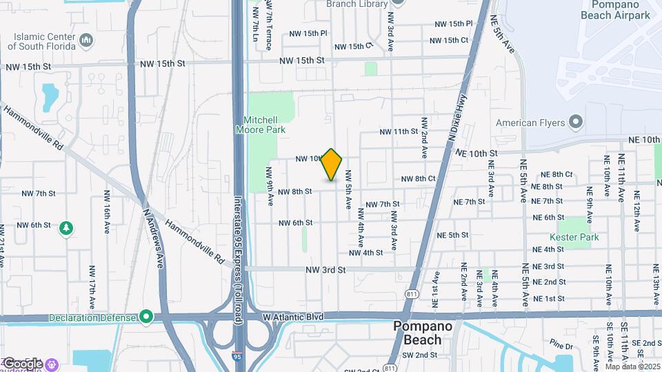 811 NW 6th Ave Map and Location Details