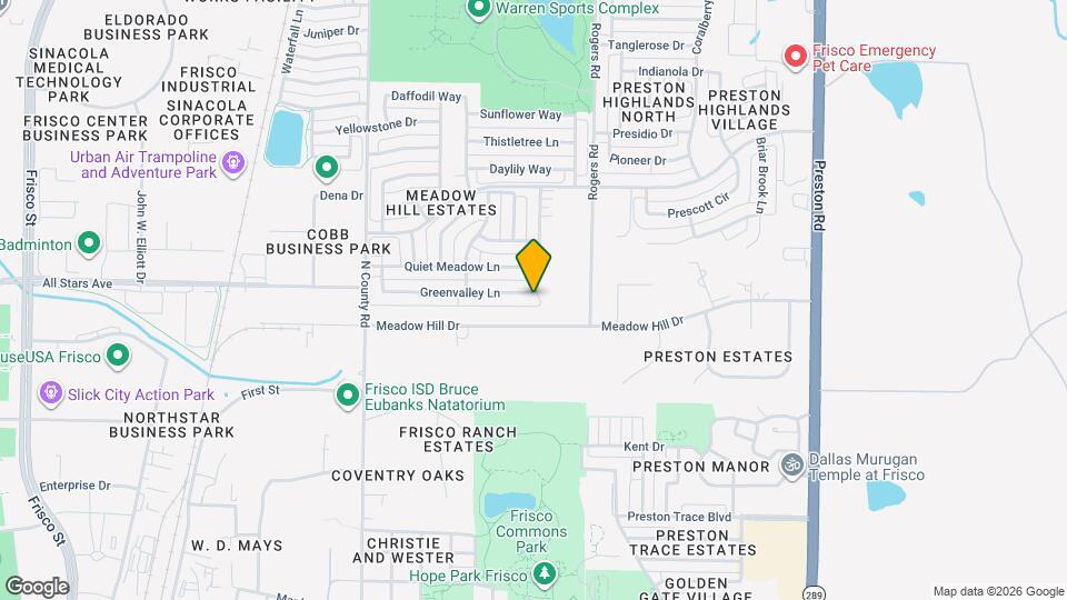 7997 Greenvalley Ln Map and Location Details