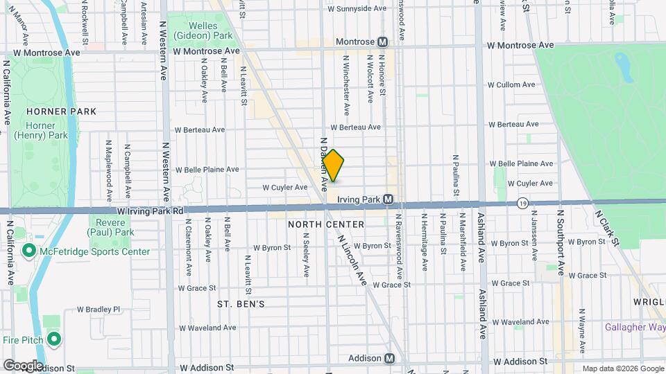 1951 W Cuyler Ave, Unit 3 Mapa y Detalles de la Ubicación