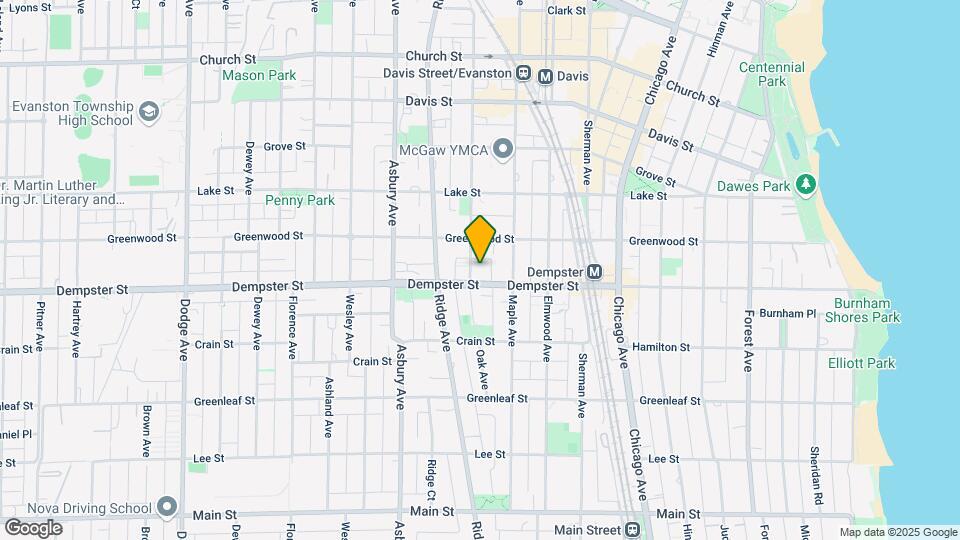 1317.5 Oak Ave Map and Location Details