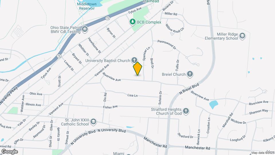 4205 Riverview Ave Map and Location Details