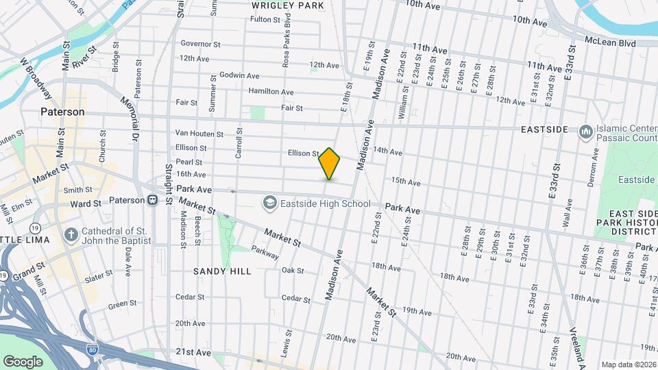 711 E 18th St Map and Location Details